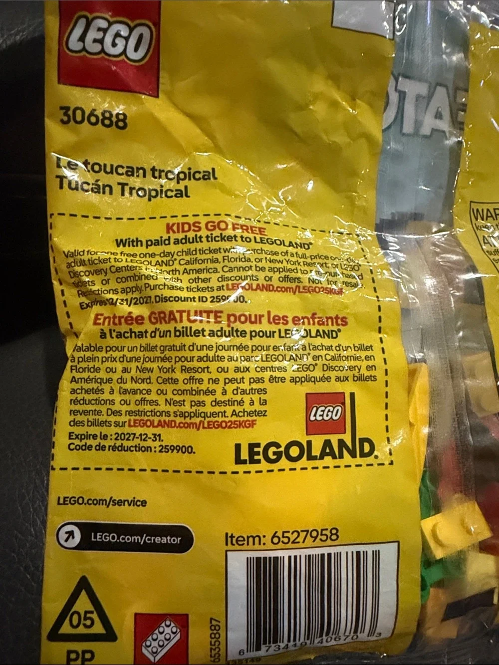 Lego Creator Tropical Toucan Toy
